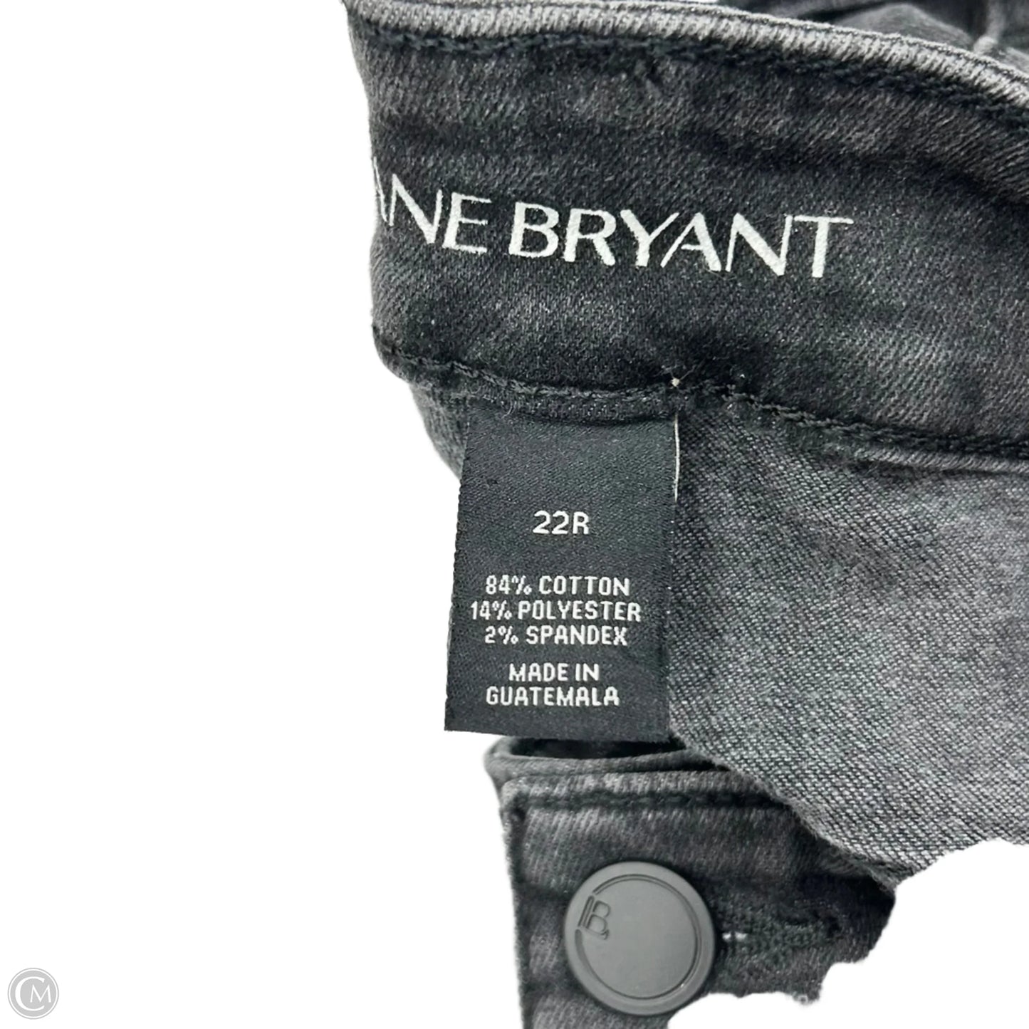 Jeans Straight By Lane Bryant In Black Denim, Size: 22