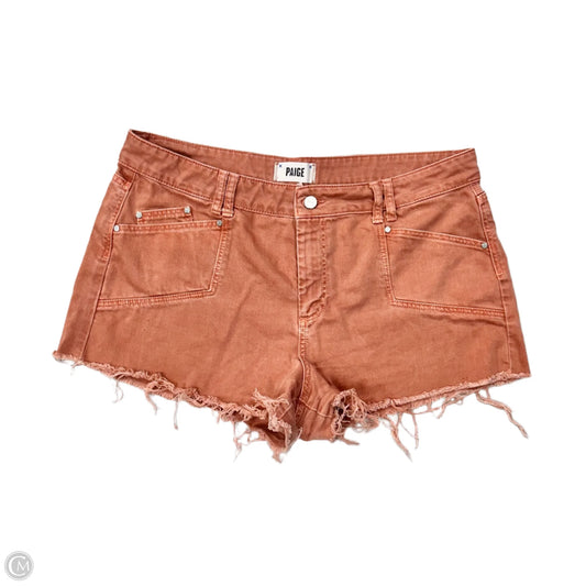 Shorts By Paige In Red Denim, Size: 14