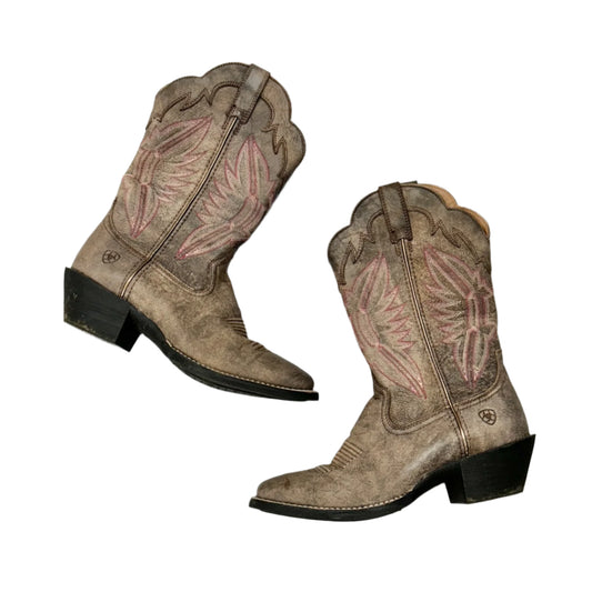Boots Western By Ariat In Brown & Pink, Size: 7.5