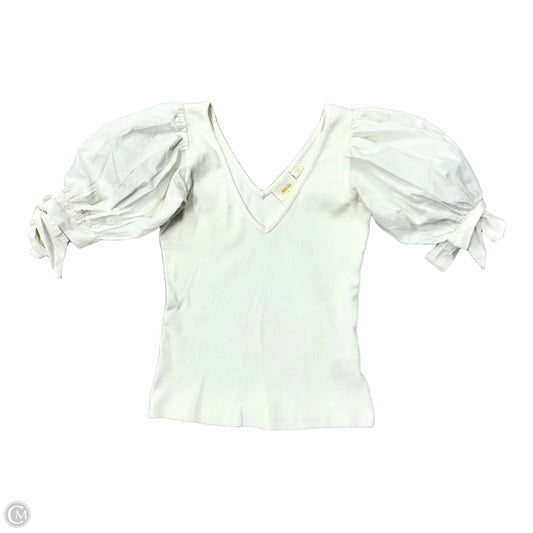 Top Short Sleeve By Maeve In White, Size: Xs