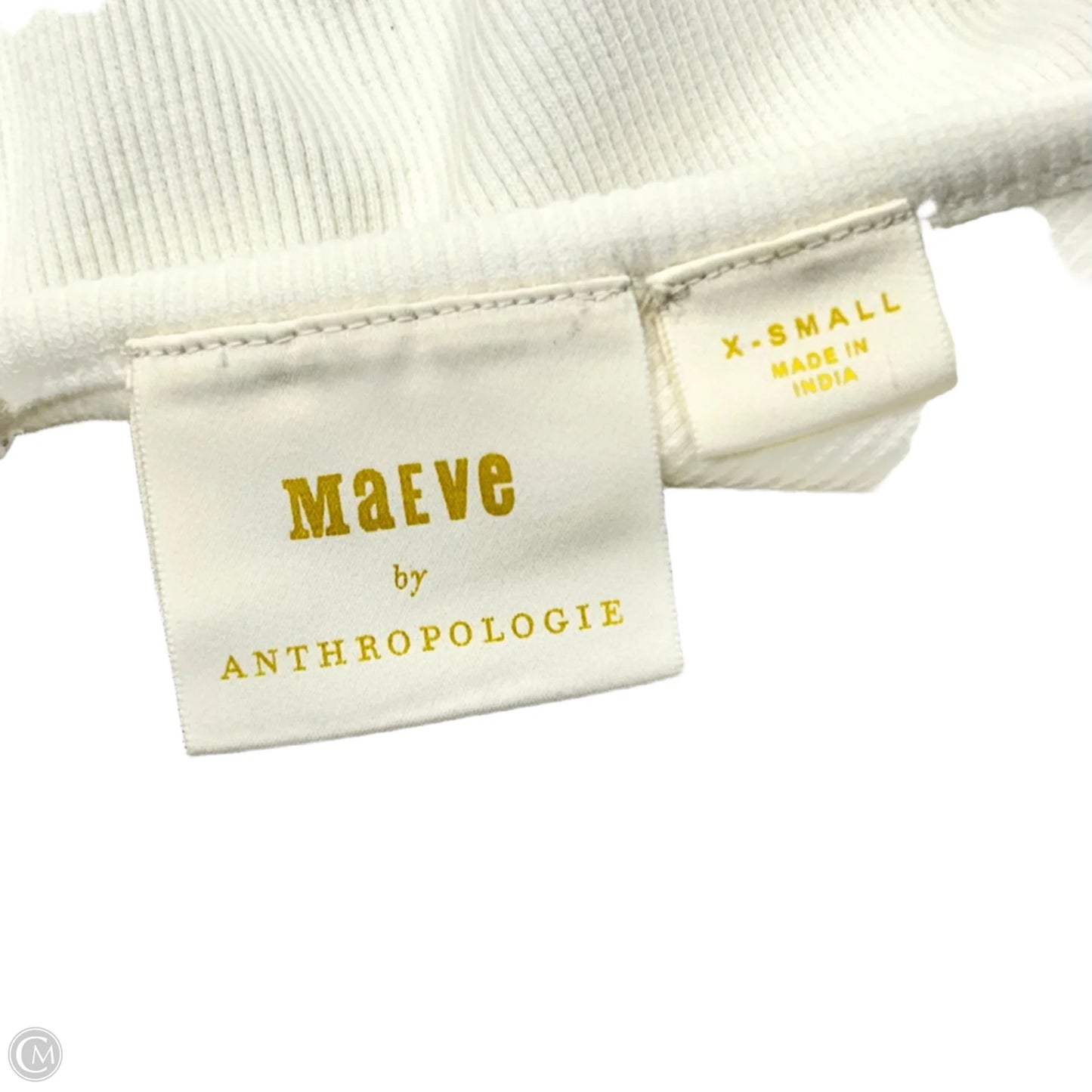 Top Short Sleeve By Maeve In White, Size: Xs