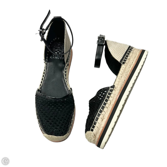 Sandals Flats By Vince Camuto In Black, Size: 7.5