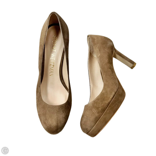 Shoes Designer By Stuart Weitzman In Brown, Size: 8