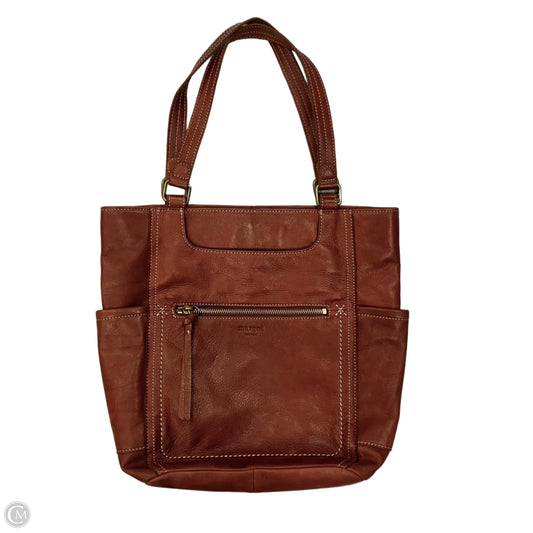Handbag Leather By Margot, Size: Medium
