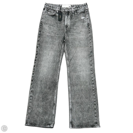 Jeans Straight By Rag & Bones Jeans In Black Denim, Size: 6