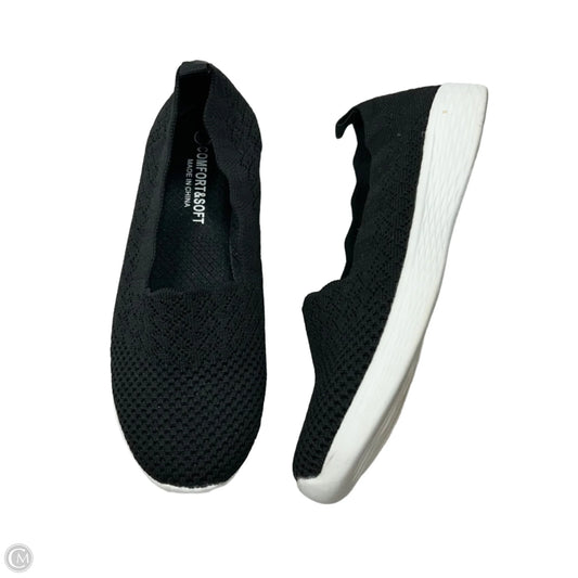 Shoes Flats By Comfort & Soft In Black, Size: 7.5