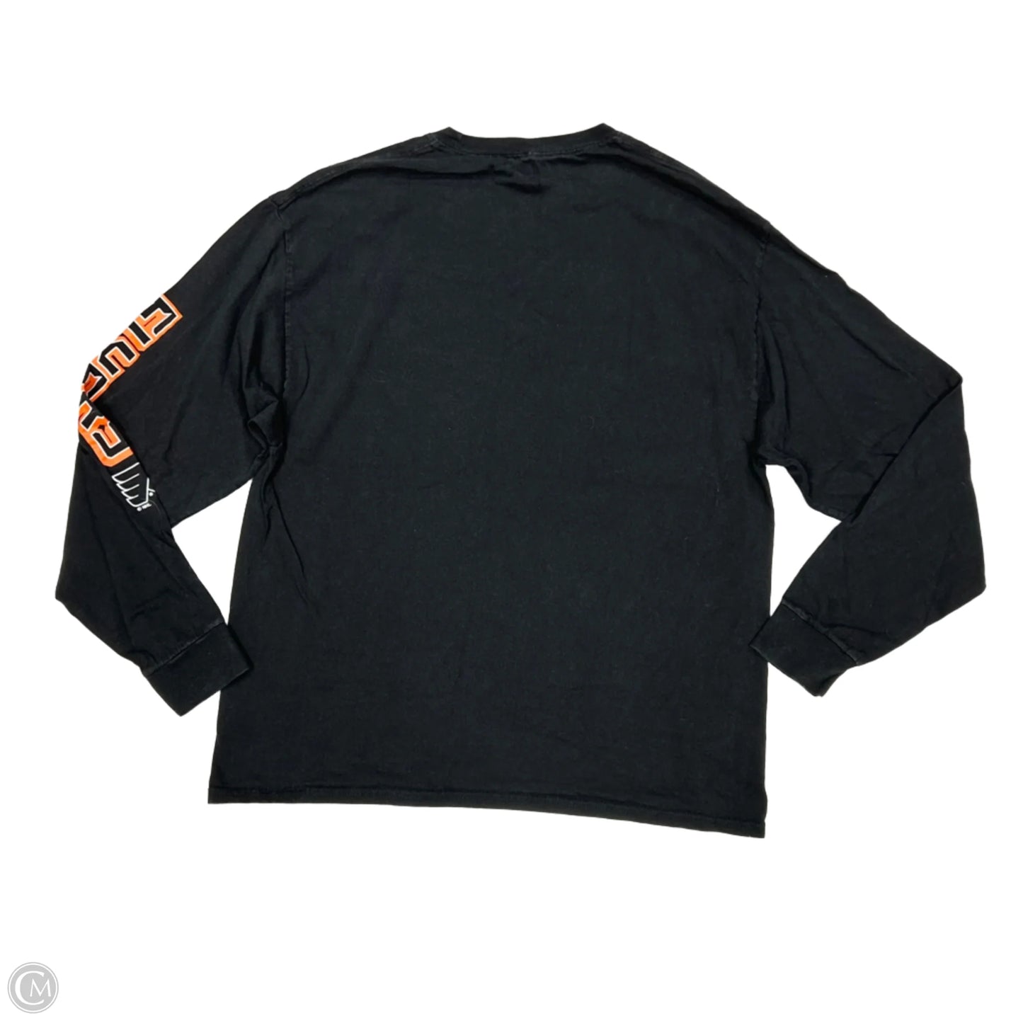 Top Long Sleeve Basic By Nhl In Black & Orange, Size: Xl