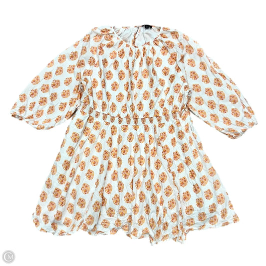 Dress Casual Short By J. Crew In Orange & White, Size: 3x