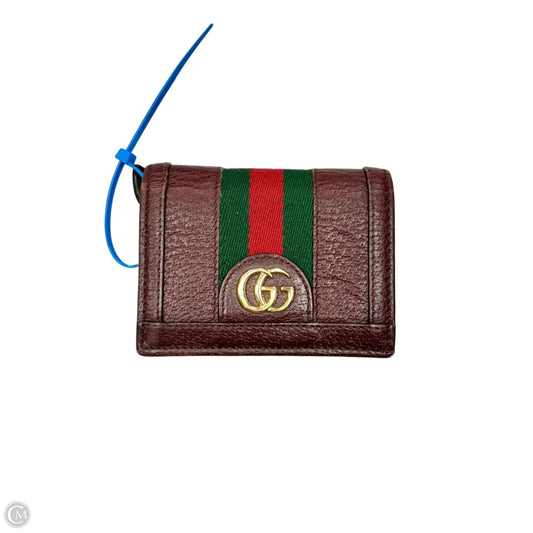 Wallet Luxury Designer By Gucci, Size: Small
