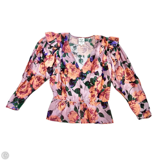 Top Long Sleeve By Hope For Flowers By Tracy Reese In Floral Print, Size: S