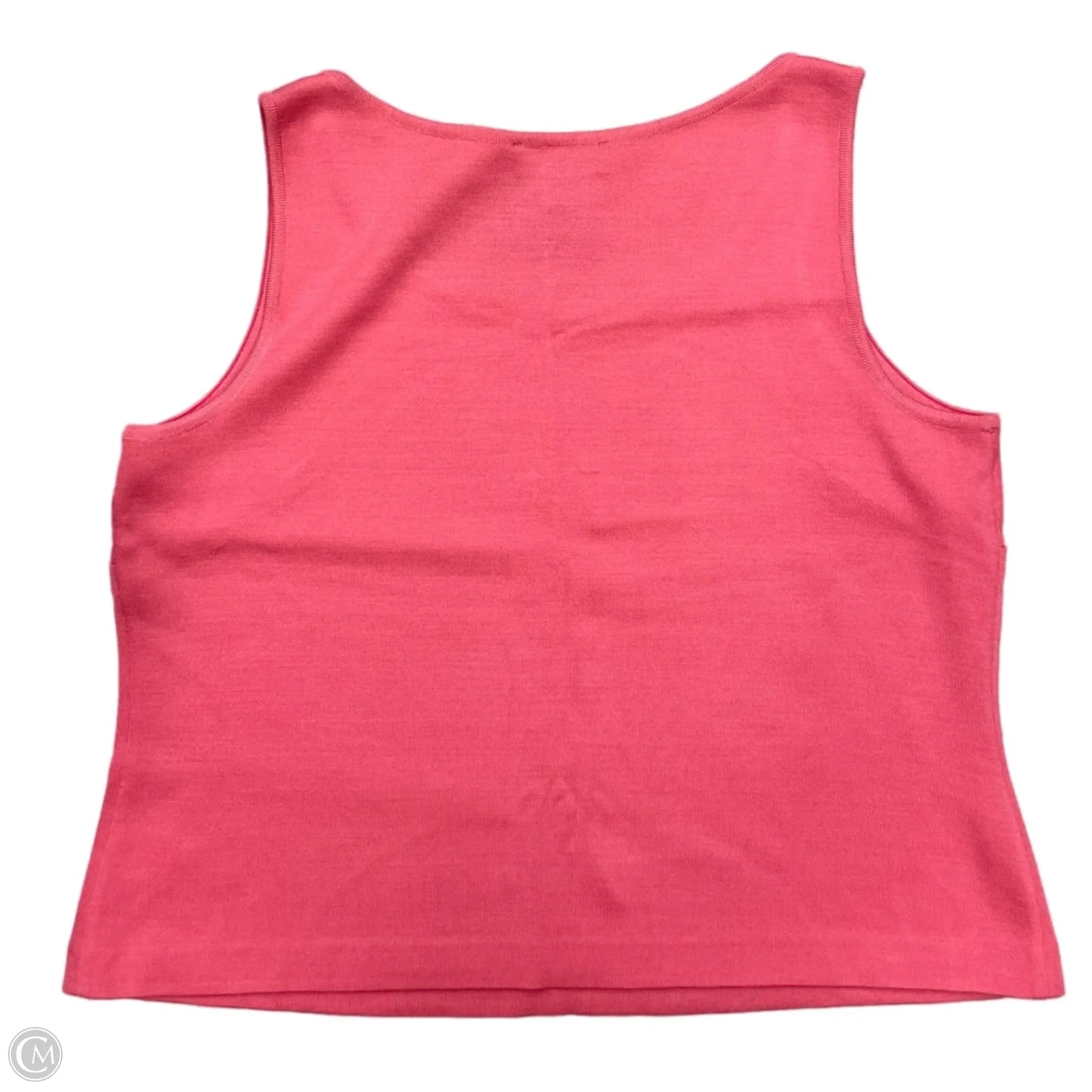 Tank Top Designer By St. John In Pink, Size: L