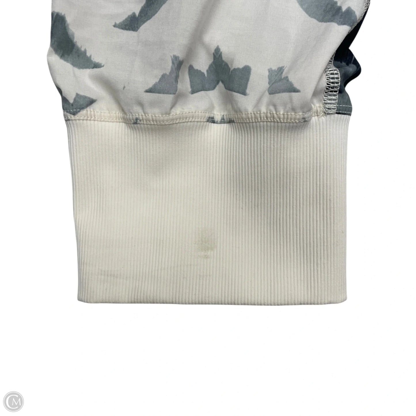 Athletic Pants By Lululemon In Cream & Grey, Size: S