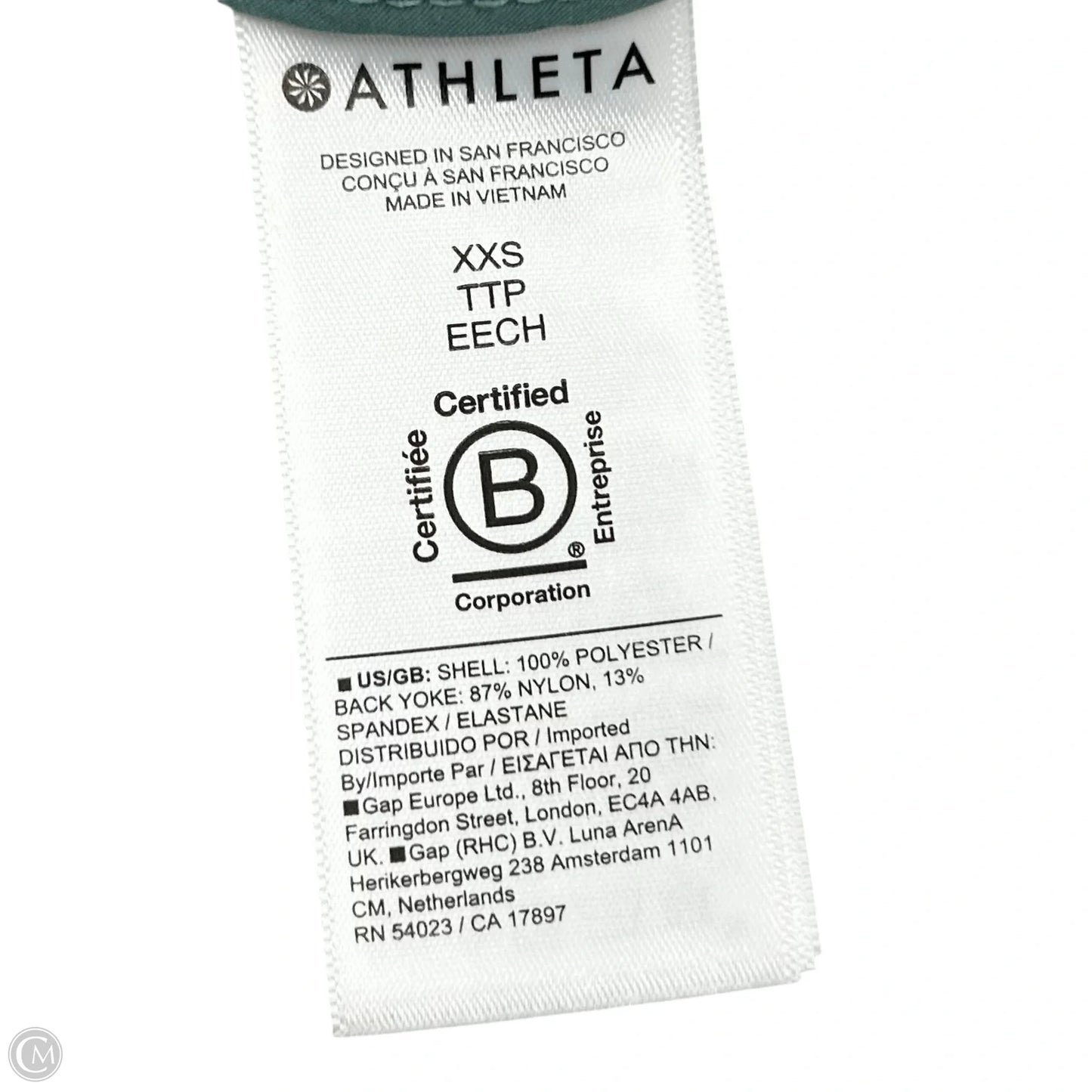 Athletic Top Long Sleeve Collar By Athleta In Blue, Size: Xxs