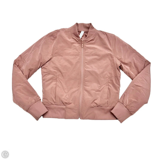 Athletic Jacket By Lululemon In Mauve, Size: S