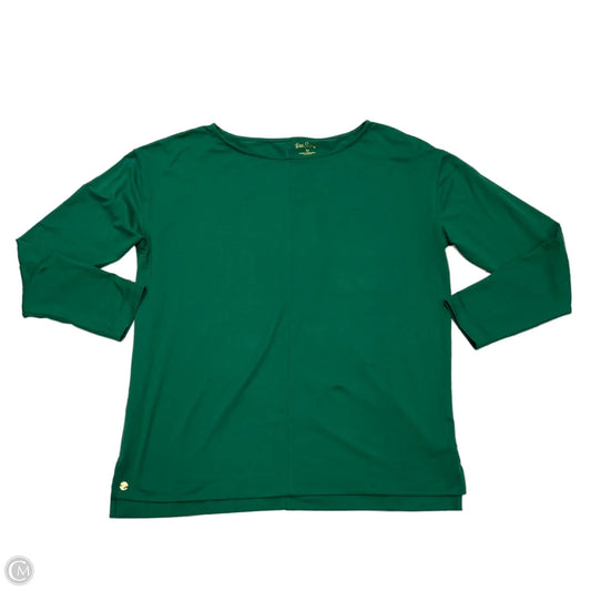Top Long Sleeve Designer By Lilly Pulitzer In Green, Size: M
