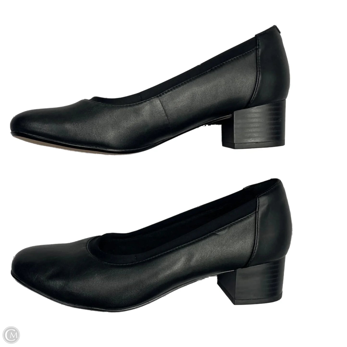 Shoes Heels Block By Clarks In Black, Size: 9