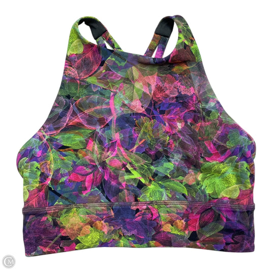 Athletic Bra By Lululemon In Rainbow Print, Size: S