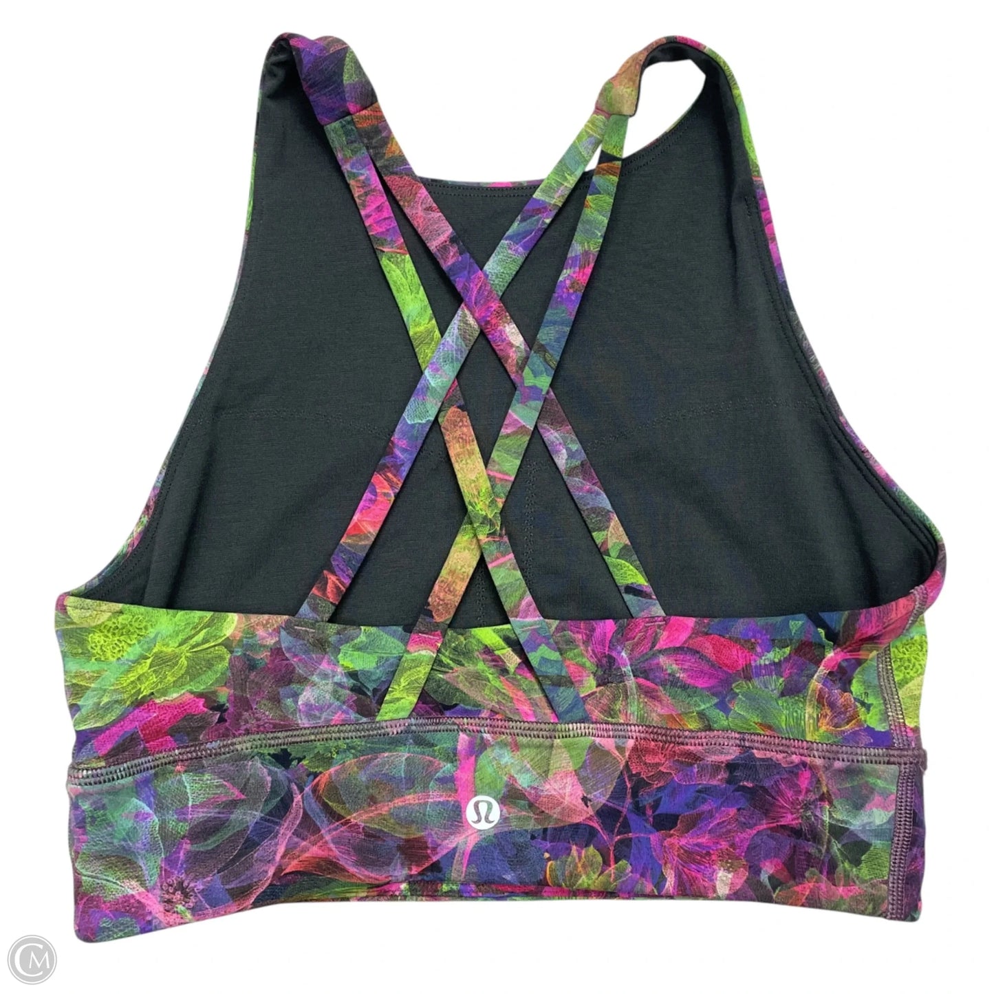 Athletic Bra By Lululemon In Rainbow Print, Size: S