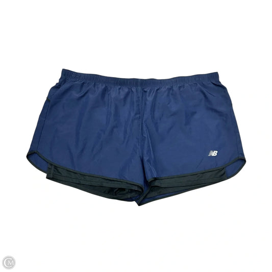 Athletic Shorts By New Balance In Navy, Size: 2x
