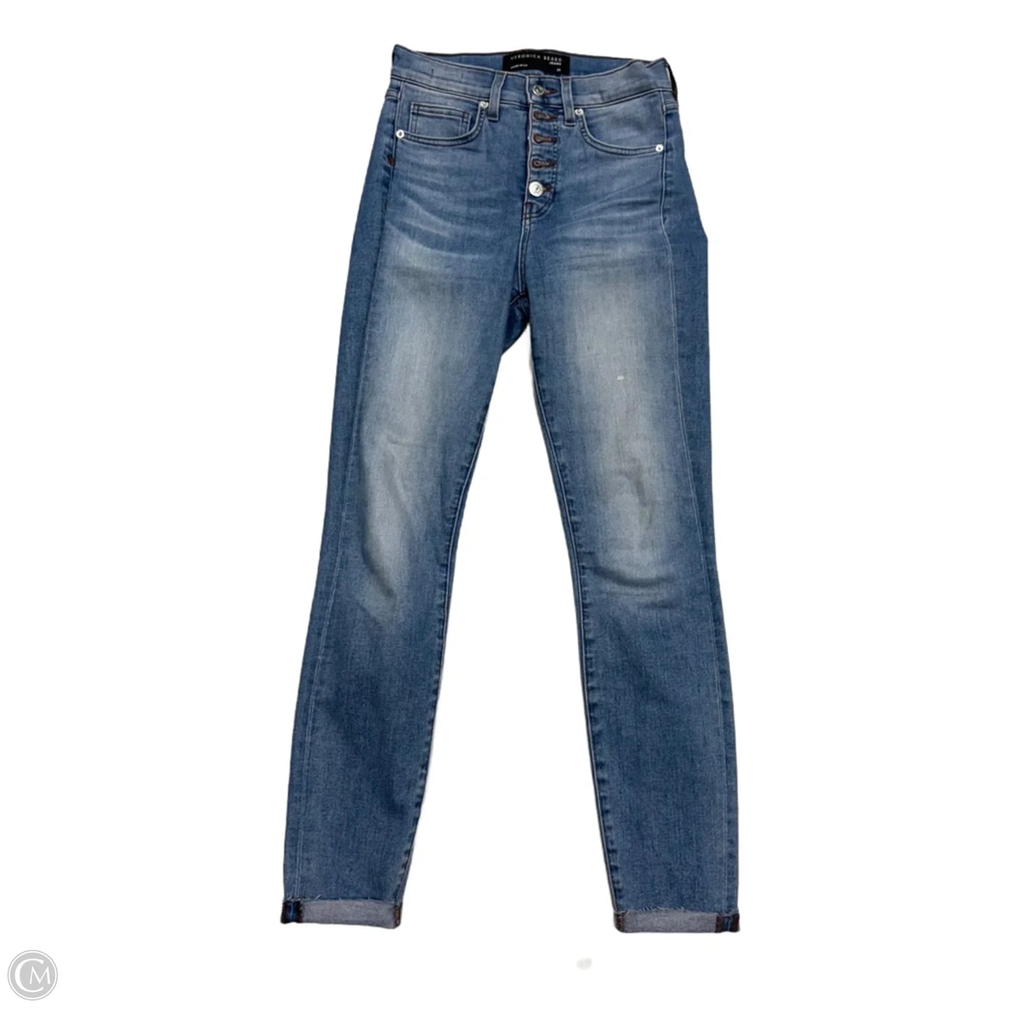 Jeans Skinny By Veronica Beard In Blue Denim, Size: 0