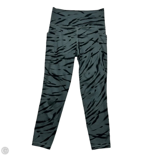 Athletic Leggings By Athleta In Black & Grey, Size: S