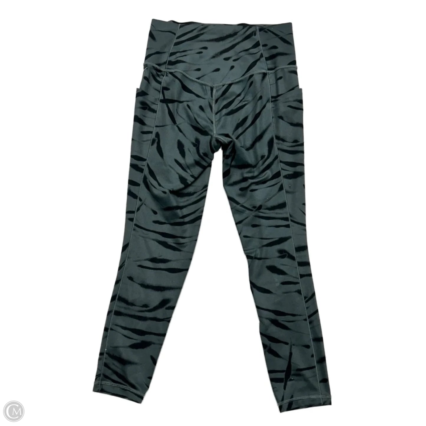 Athletic Leggings By Athleta In Black & Grey, Size: S