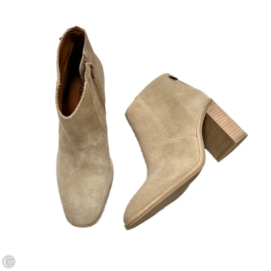 Boots Ankle Heels By Lucky Brand In Tan, Size: 7.5