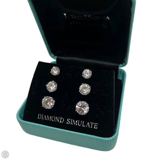 Earrings Sterling Silver, Size: 03 Piece Set