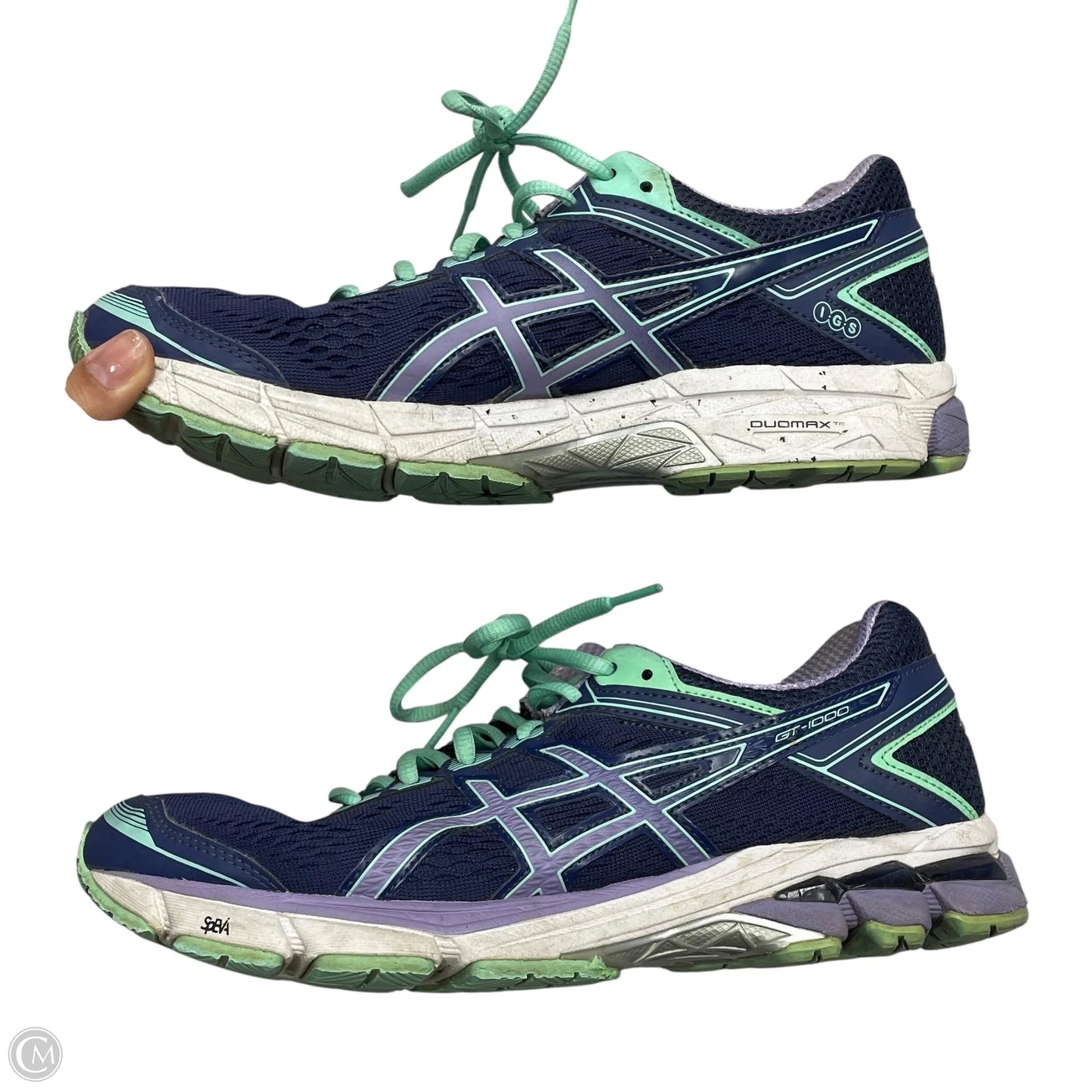 Shoes Athletic By Asics In Purple, Size: 9.5