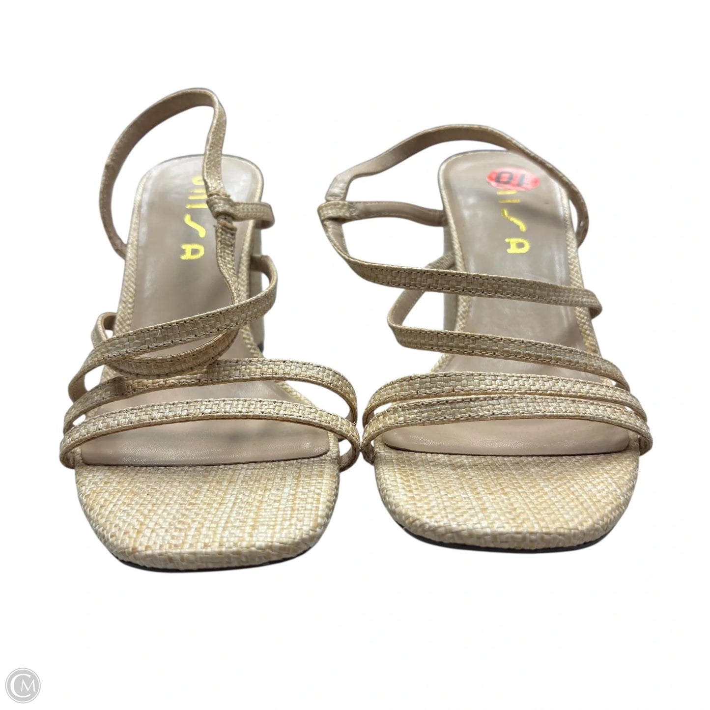 Sandals Heels Block By Unisa In Tan, Size: 10