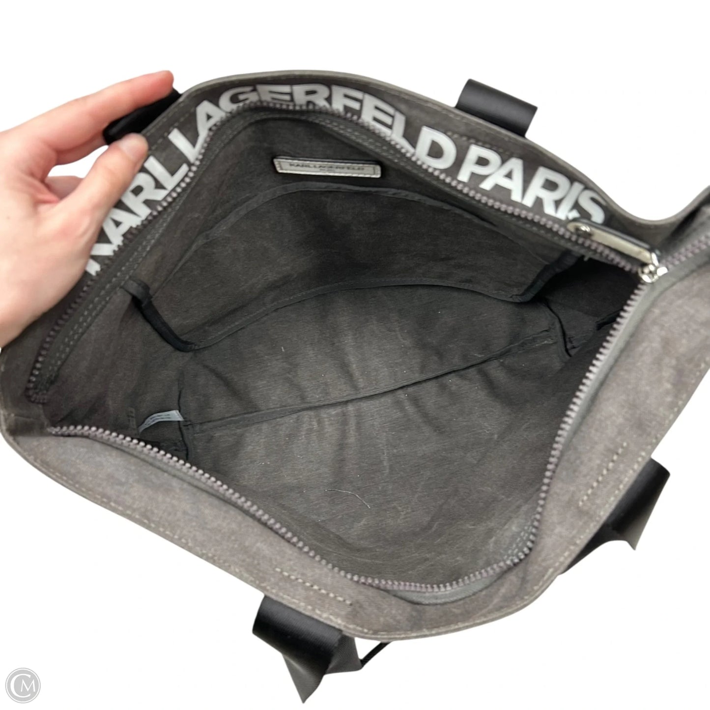Tote Designer By Karl Lagerfeld, Size: Large