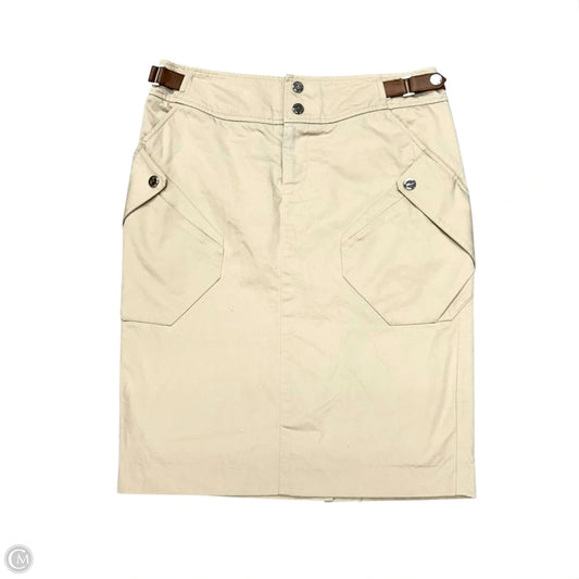 Skirt Mini & Short By Ralph Lauren Black Label In Tan, Size: 4
