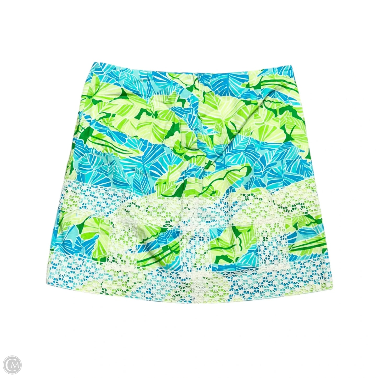 Skirt Designer By Lilly Pulitzer In Blue & Green, Size: M