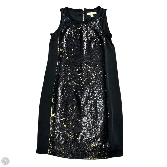 Dress Party Midi By Michael By Michael Kors In Black & Gold, Size: S