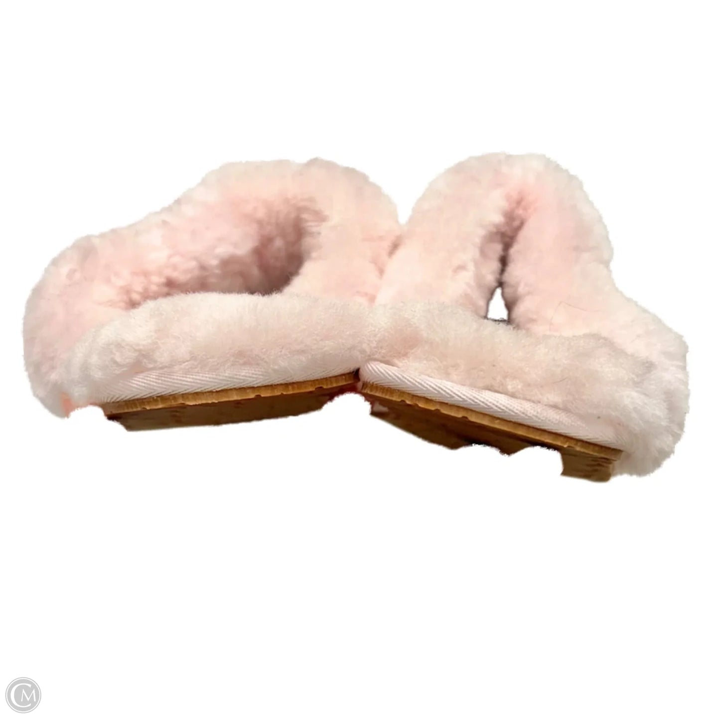 Slippers Designer By Ugg In Pink, Size: 6