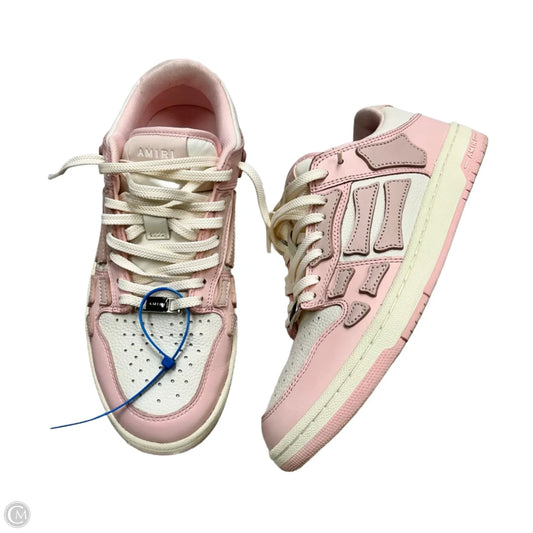 Shoes Designer By Amiri In Pink & White, Size: 9