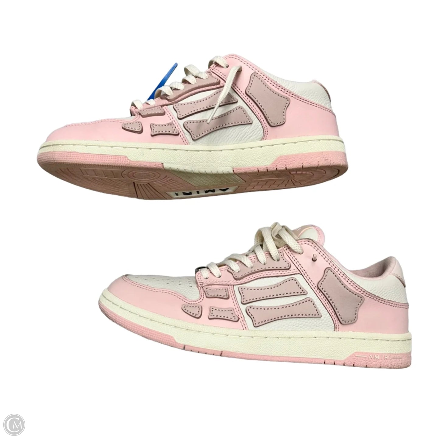 Shoes Designer By Amiri In Pink & White, Size: 9