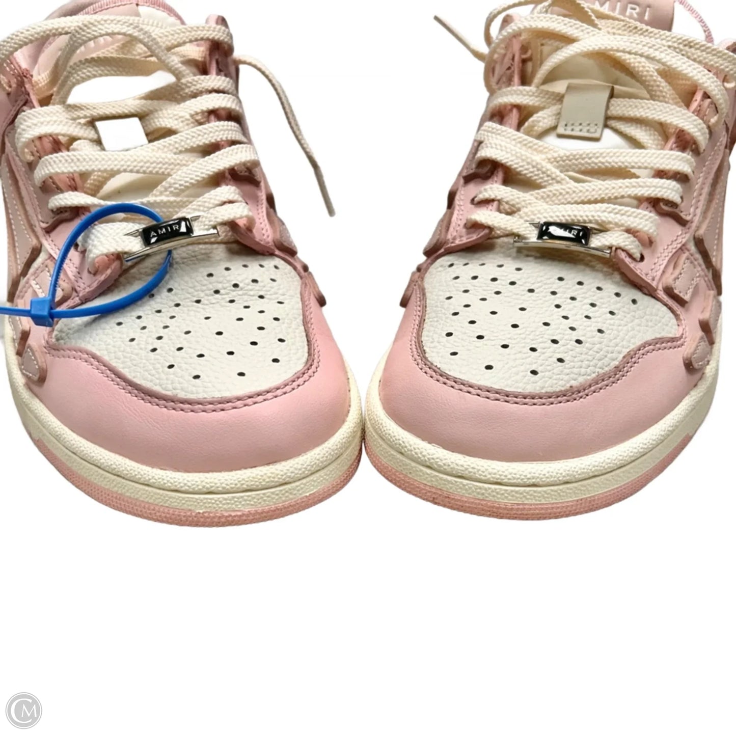 Shoes Designer By Amiri In Pink & White, Size: 9