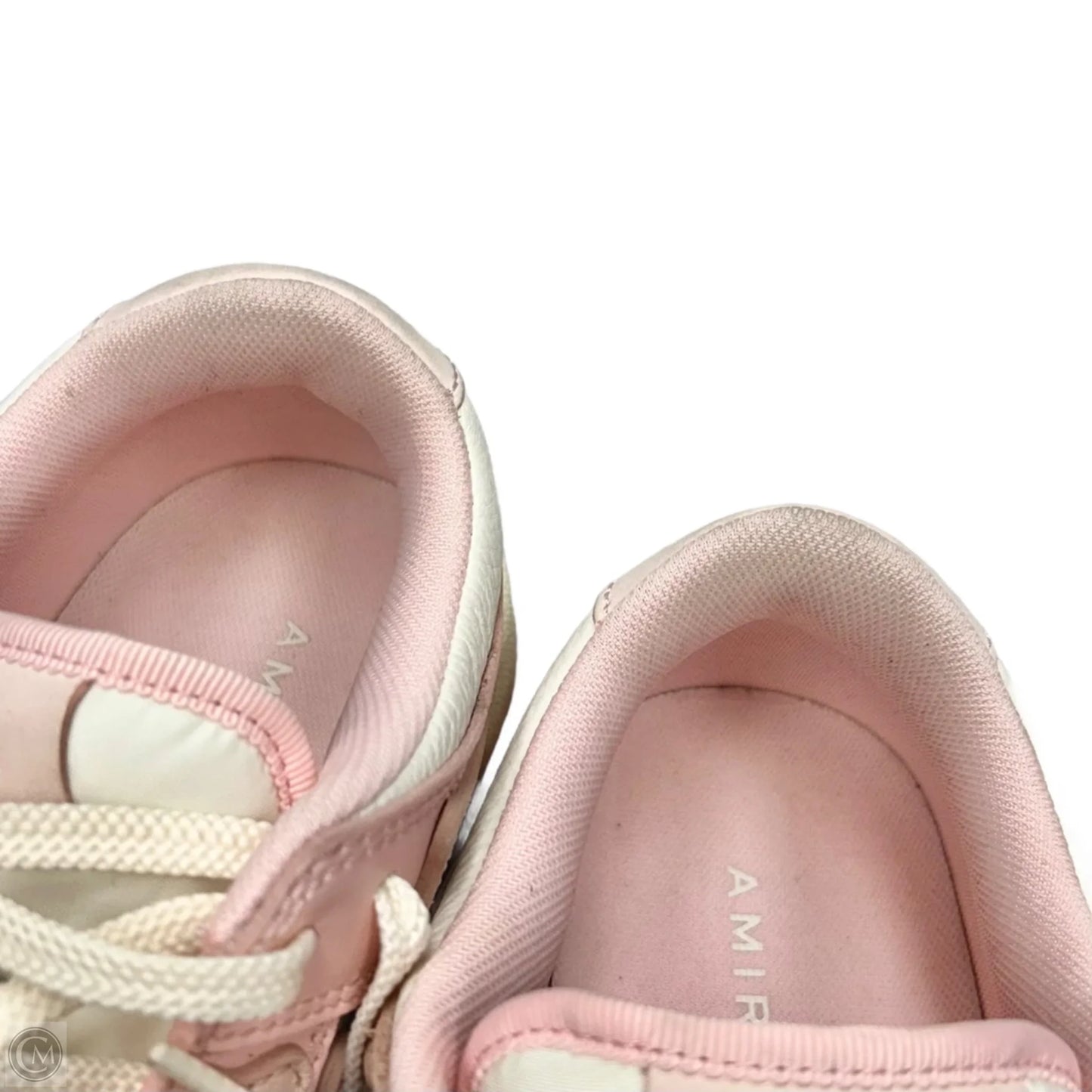 Shoes Designer By Amiri In Pink & White, Size: 9