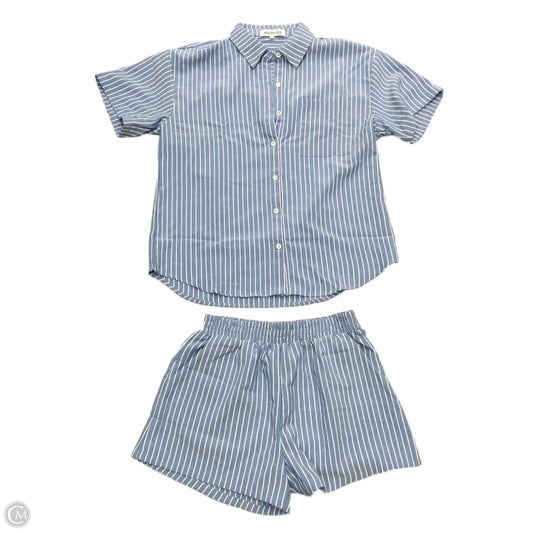 Shorts Set By Amazing Lace In Blue & White, Size: M