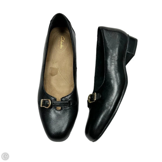 Shoes Heels Block By Clarks In Black, Size: 8