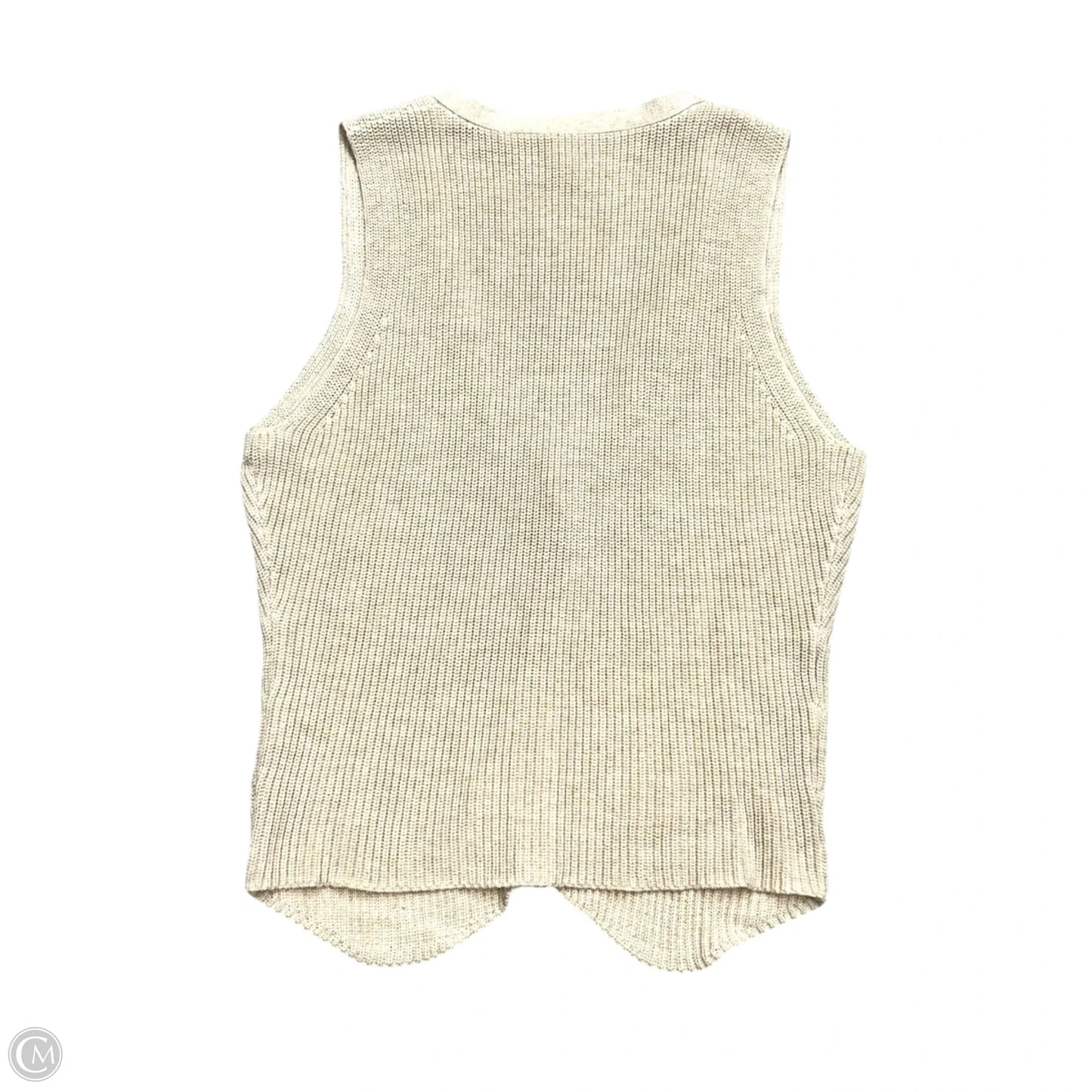 Sweater Short Sleeve By Autumn Cashmere In Tan, Size: S