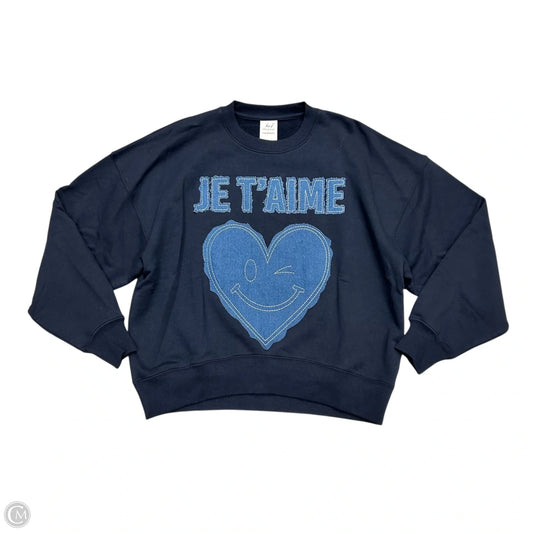 Sweatshirt Crewneck By Cinq A Sept In Blue, Size: Xs