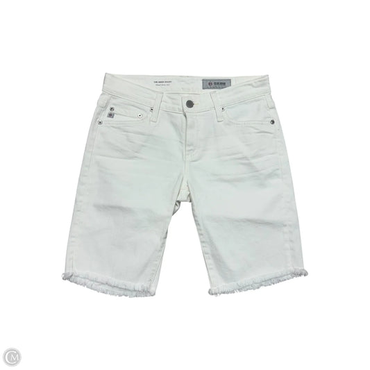 Shorts By Ag Jeans In White Denim, Size: 0