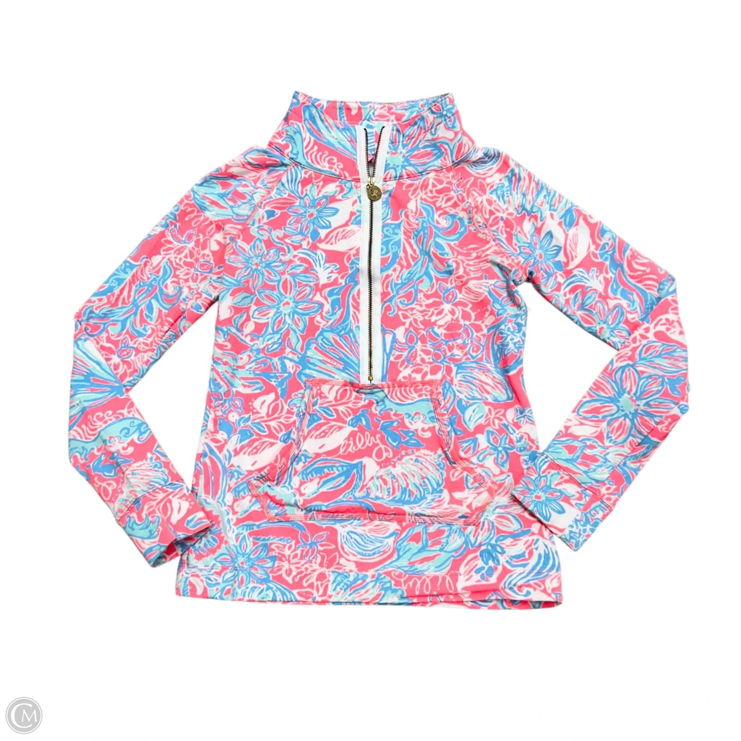 Sweatshirt Designer By Lilly Pulitzer In Blue & Pink, Size: Xxs