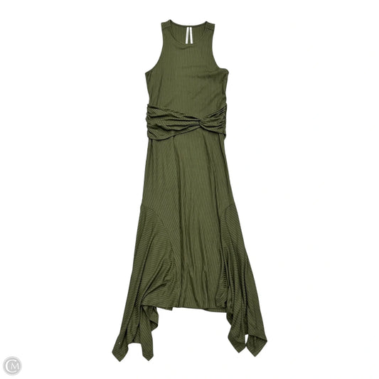 Dress Casual Midi By Anthropologie In Green, Size: Xs