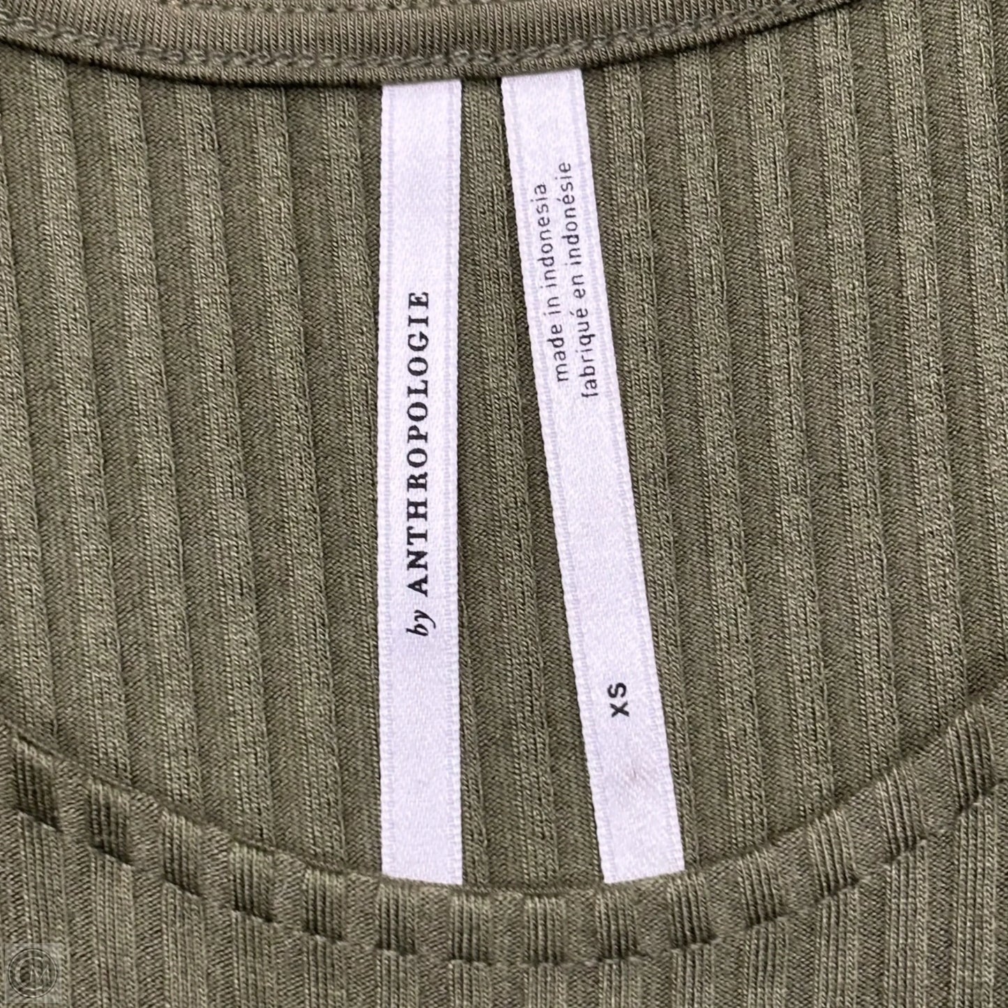 Dress Casual Midi By Anthropologie In Green, Size: Xs