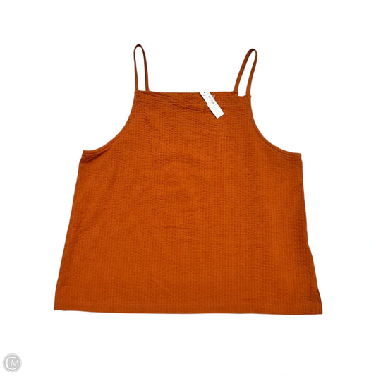 Top Sleeveless By Madewell In Orange, Size: M