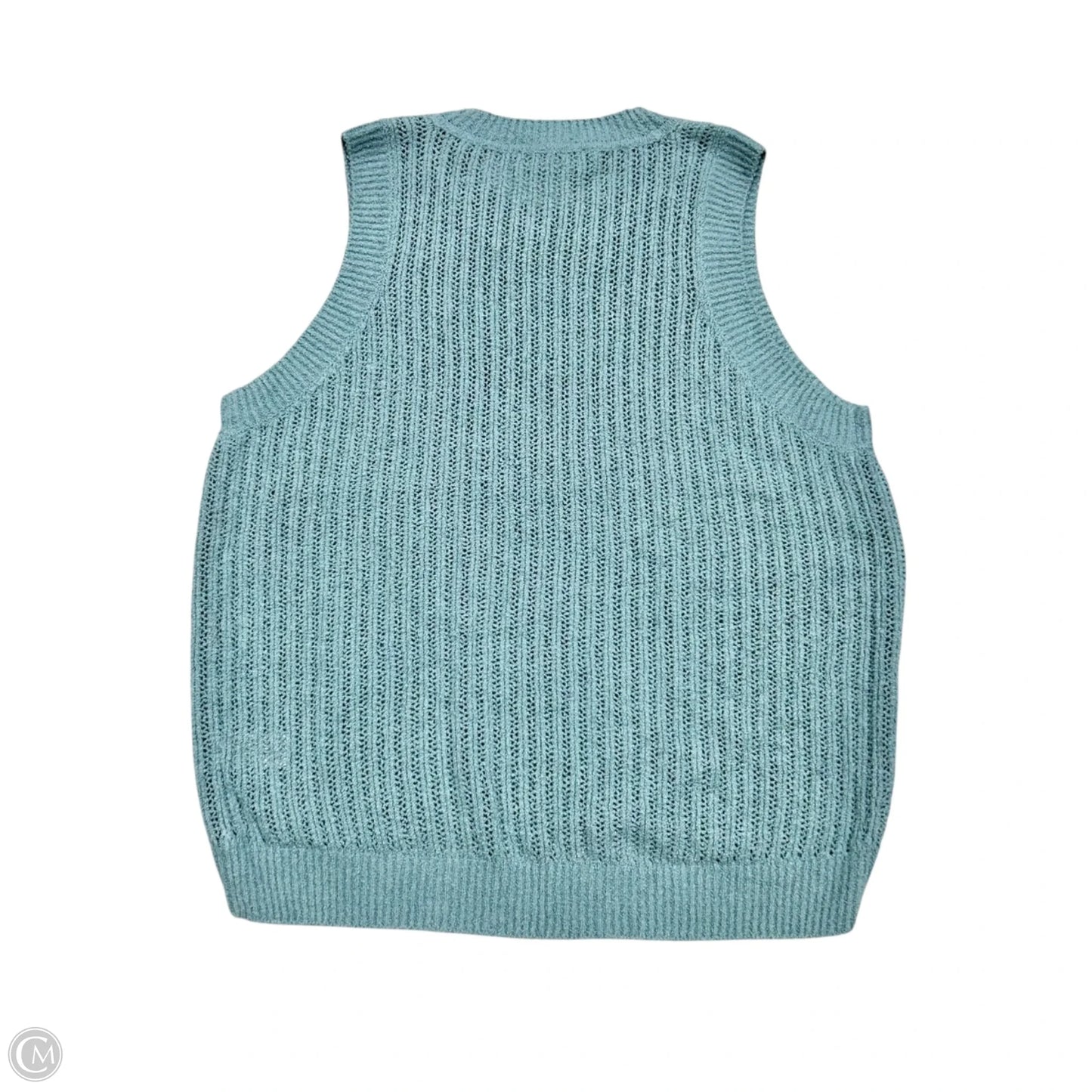Sweater Sleeveless By Nation In Blue, Size: M
