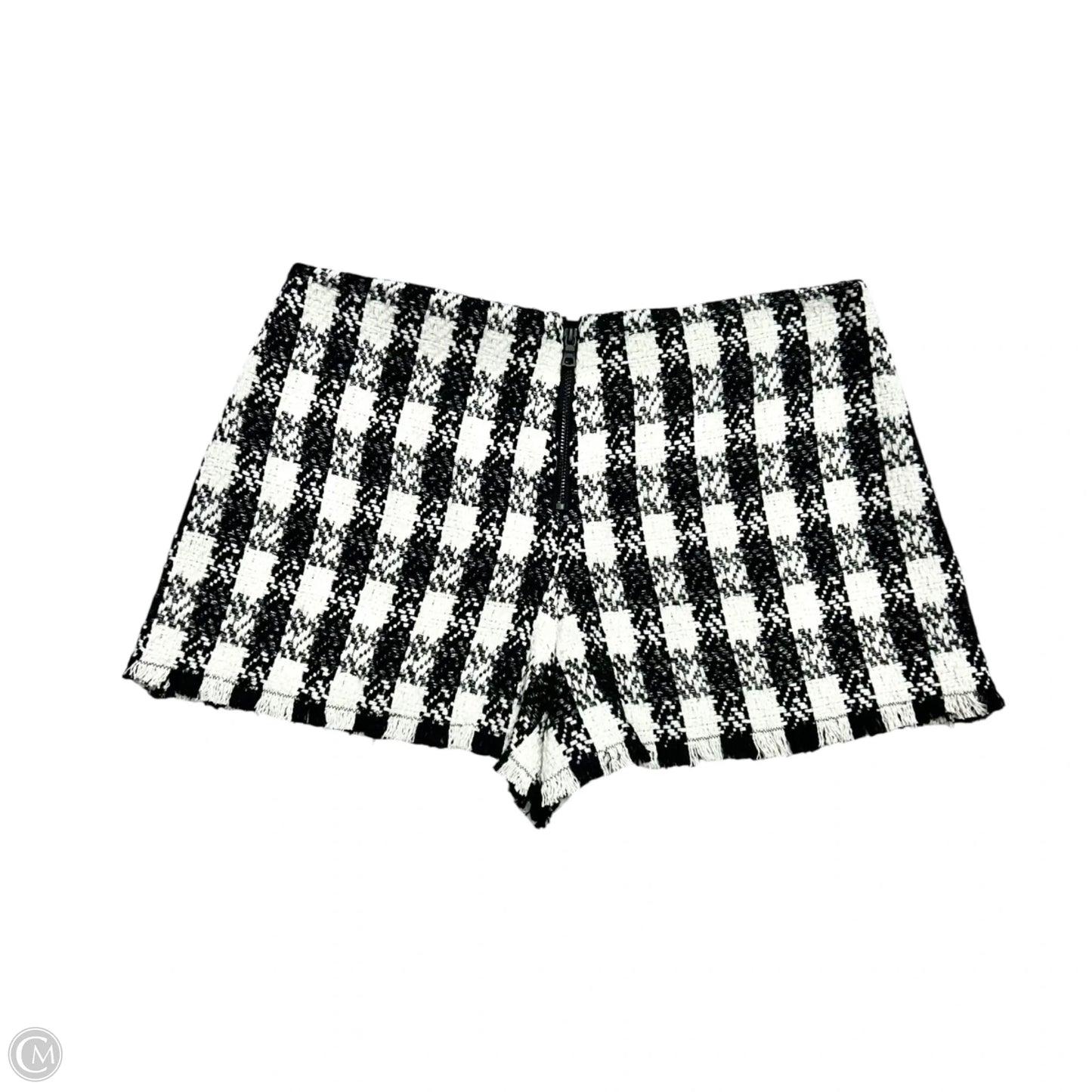Skort Designer By Alice + Olivia In Black & White, Size: 2